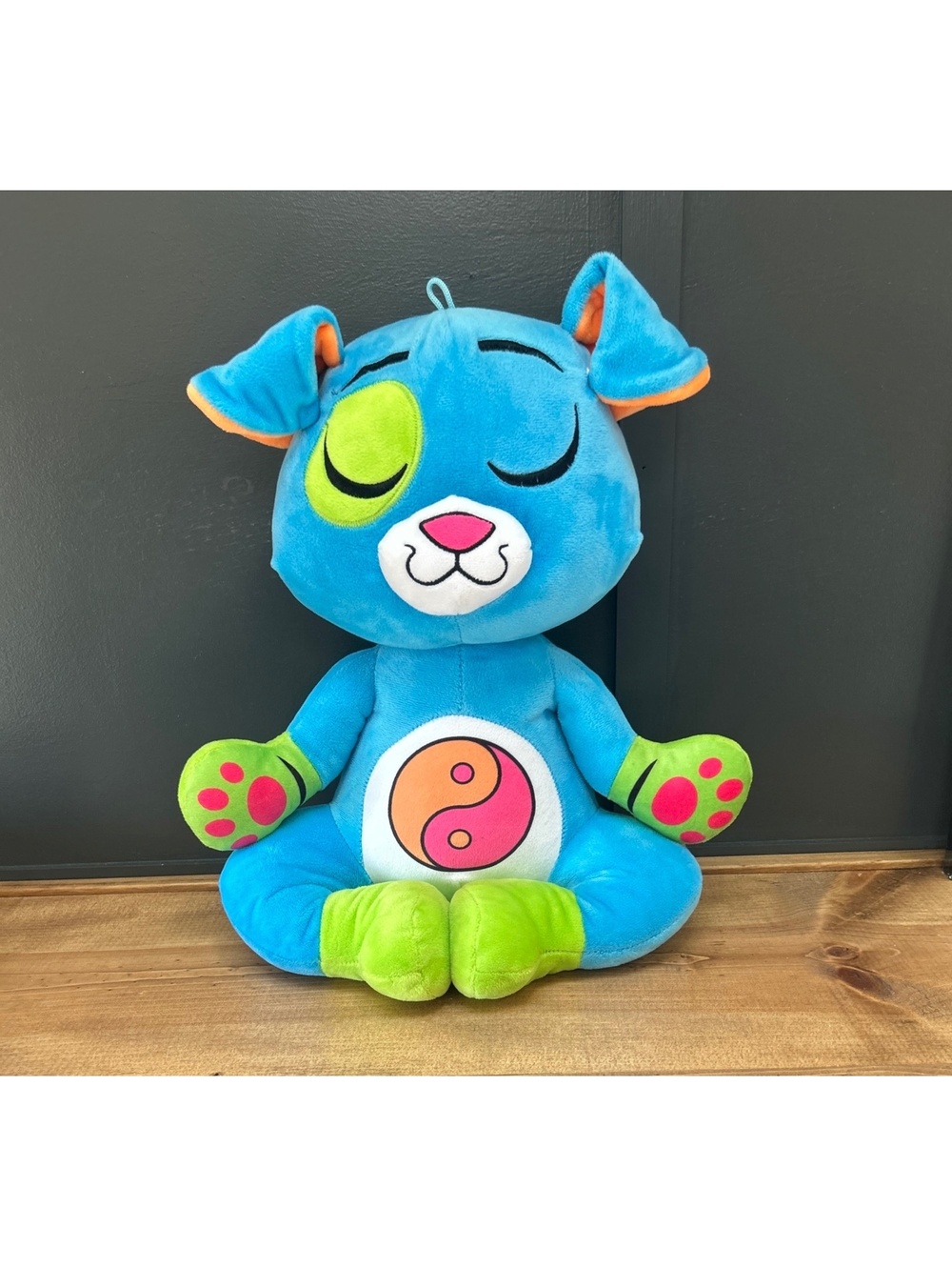 Blue Meditation Dog Plush from the Good Stuff Yogimals